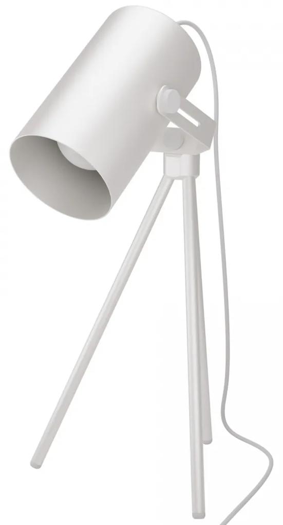 TEMAR Stolná moderná lampa LA TUBA, 1xE27, 24W, biela