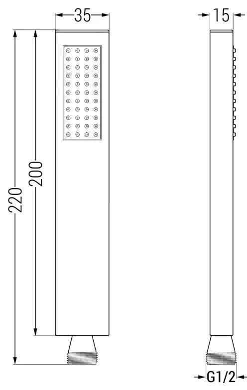 Mexen Cube DR02 podomietkový sprchový set s dažďovou sprchou 30x30 cm (6v1), zlatá, 77502DR0230-50
