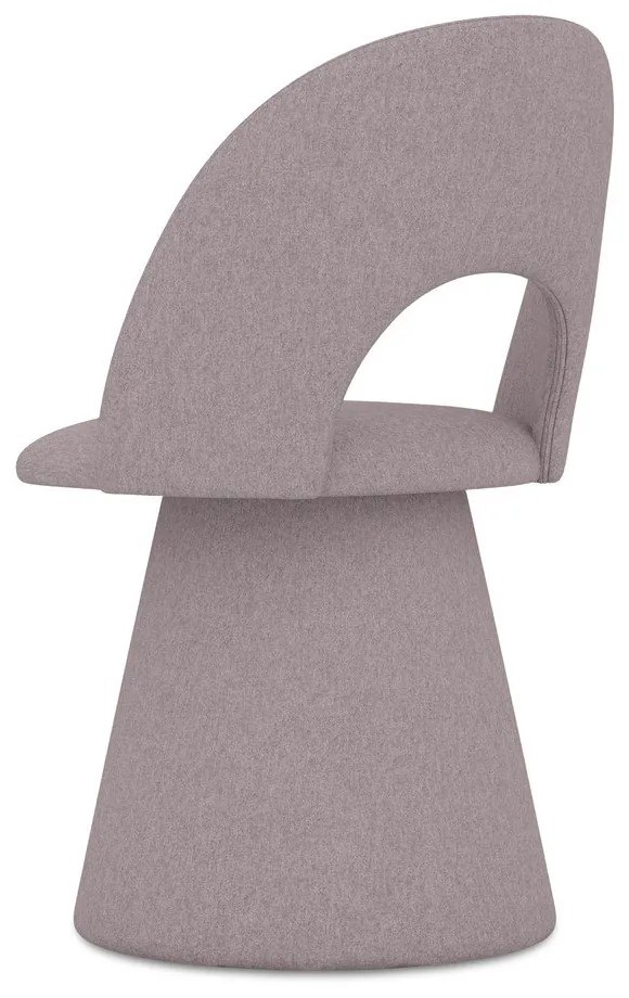 Čalúnené jedálenské kreslo v levanduľovej farbe Kalo – Makamii