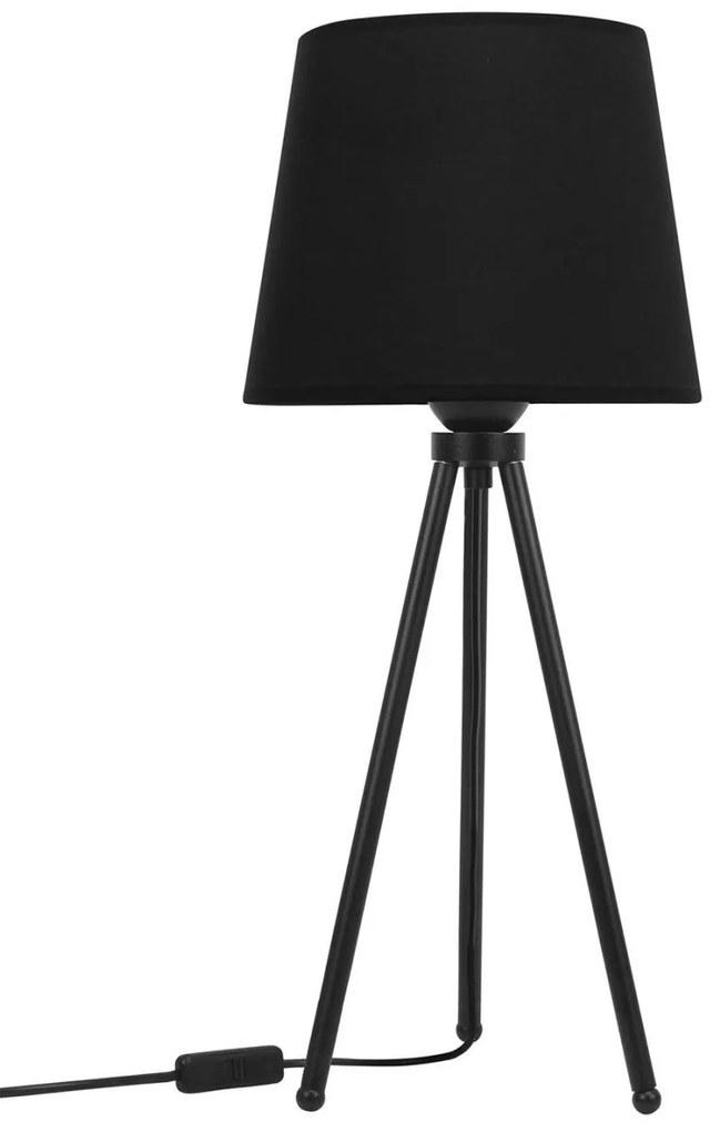 Stolná lampa Milano, 1x textilné tienidlo (výber zo 4 farieb), (výber z 3 farieb konštrukcie)