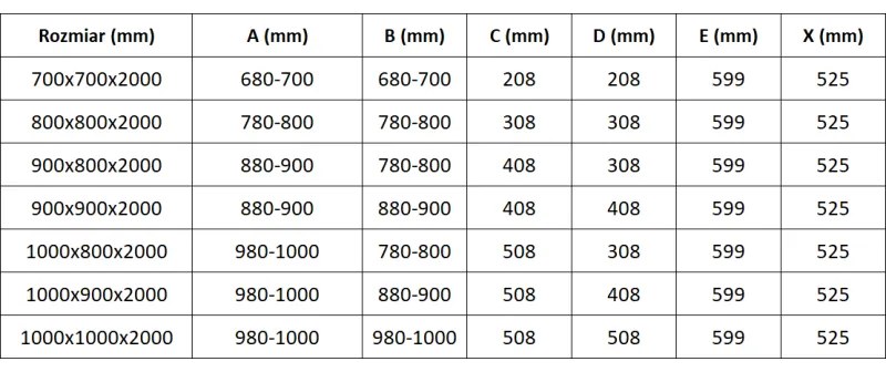 Mexen Exo, päťuholníkový sprchový kút s výklopnými dverami 90 x 90 cm, 6mm číre sklo, chrómový profil, 812-090-090-01-00
