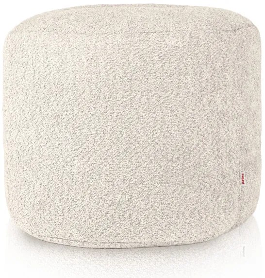 Taburetka Cilindro Ecru bouclé