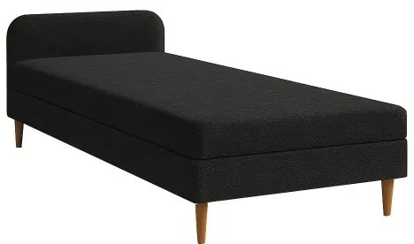 Čalúnená válenda BRISBANE 110x200 cm čierna