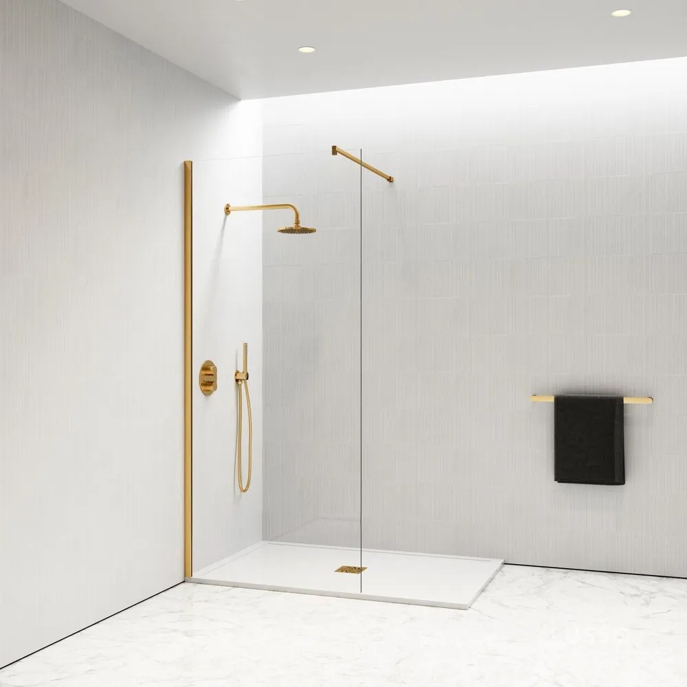 Walk-in Gold sprchová stena 120, 200cm, 8mm