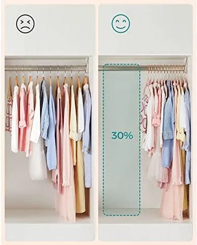 Vešiaky pre deti, Balenie 50 ks detských zamatových vešiakov, 30 x 0,5 x 20,5 cm, svetloružové