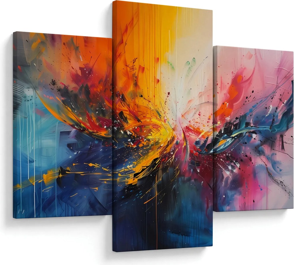 Obraz - Farebná abstrakcia (90x60 cm)