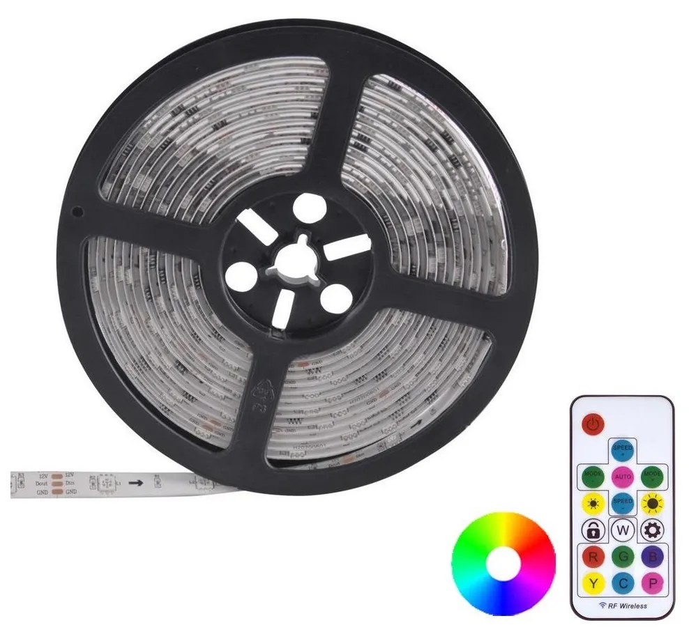 LED RGB Stmievateľný pásik MAGIC 2 m LED/12W/230V + DO