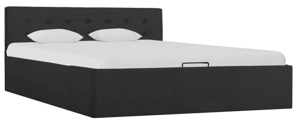vidaXL Hydraulický posteľný rám+úložný priestor, látka 140x200 cm