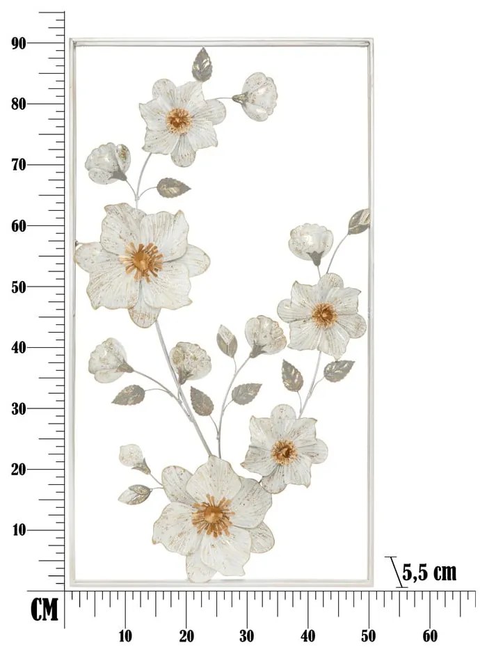 Biela nástenná dekorácia Mauro Ferretti Flix