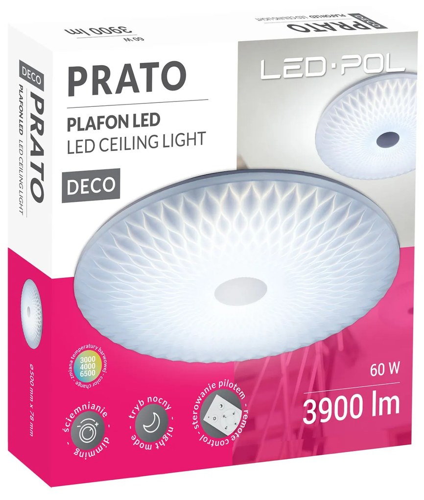 Moderné svietidlo LED-POL ORO PRATO 60W DIM ORO26022