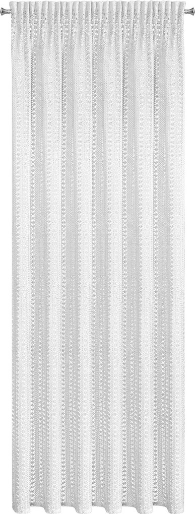 ZÁVES NA PÁSKE BONITA 140X270 CM BIELA
