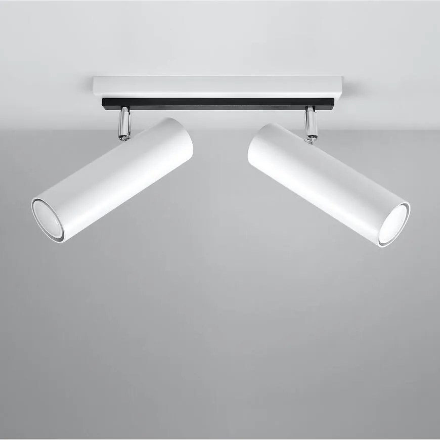 Stropné bodové svietidlo Indiana 2 biely A-496