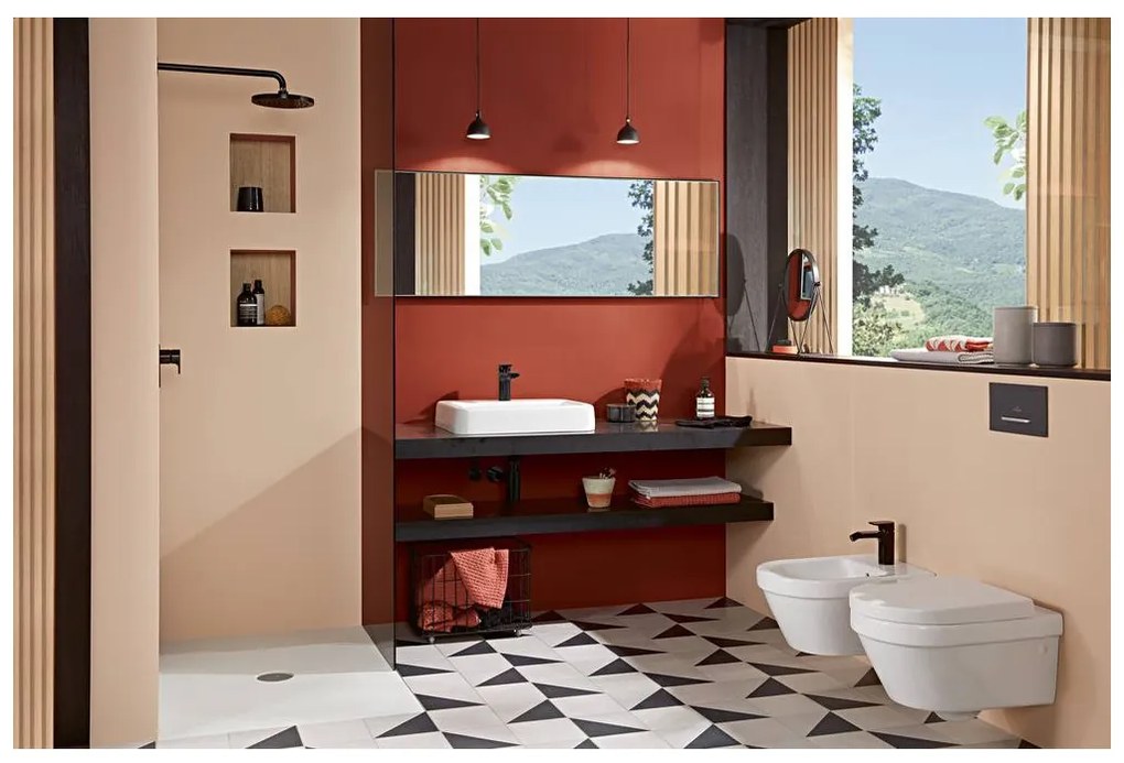 Villeroy & Boch Architectura - WC sedátko s poklopom, alpská biela 98M9D101