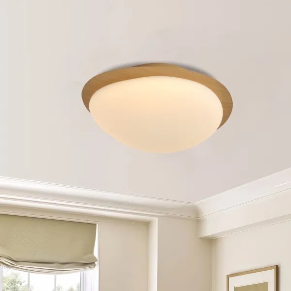 Brilagi - LED stropné svietidlo VISBY WOOD LED/18W/230V pr. 38 cm hnedé