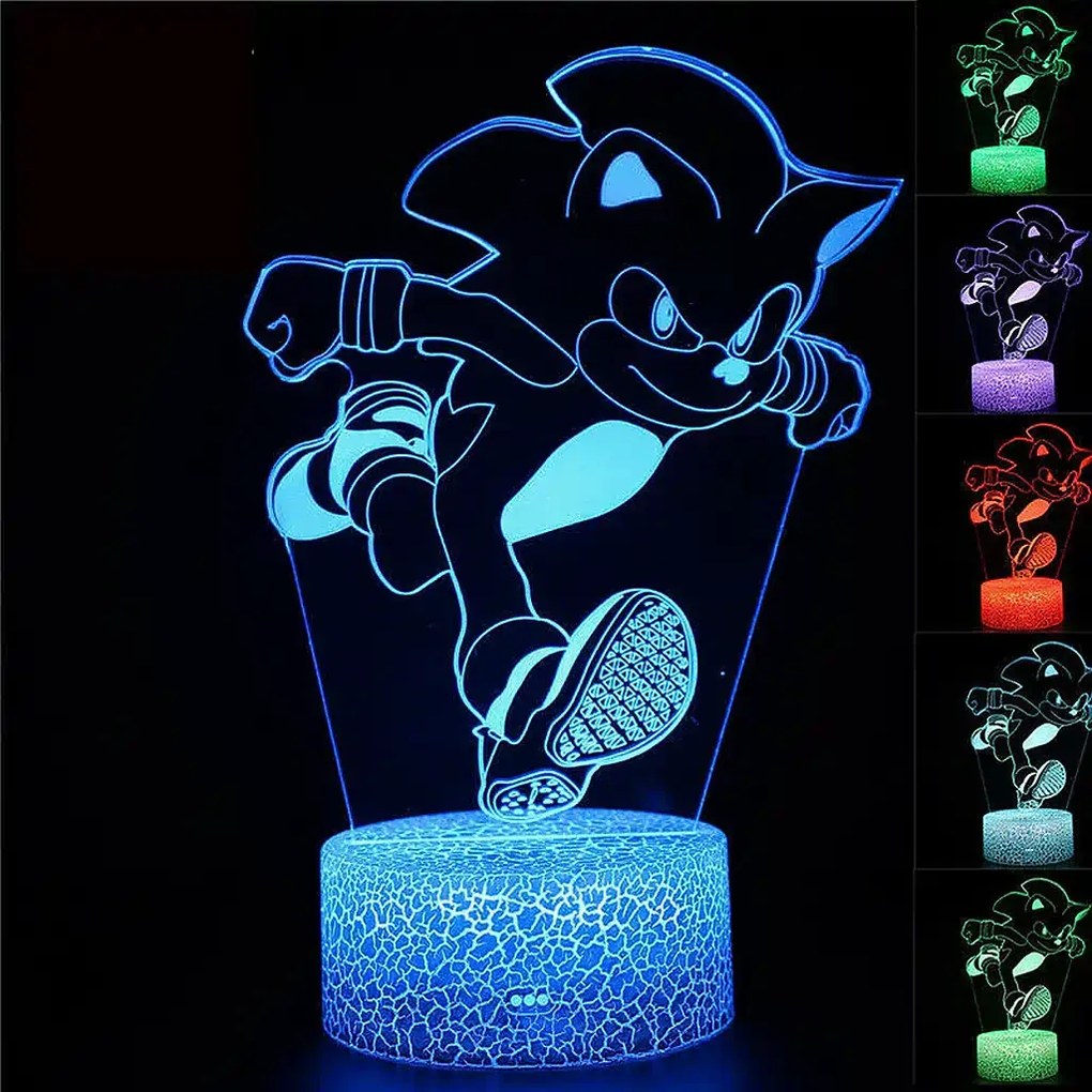 3Dmix 3D-MTV104 - Motív pre 3D LED nočnú lampu - Sonic