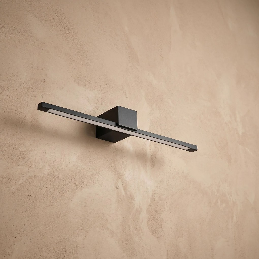 Toolight Toolight, LED nástenné svietidlo, 40cm, 8W, 4000K, 1000lm, SWE049-1W, čierna matná, OSW-20149