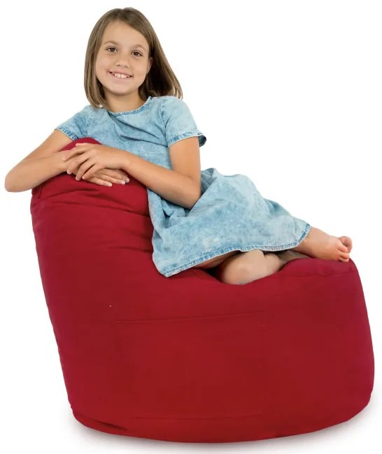 Kreslo Porto plyš červené