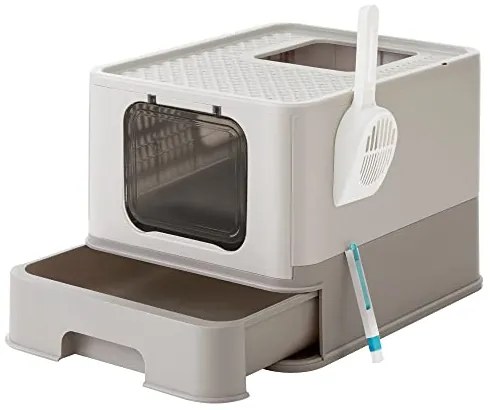 Feandrea Mačacia toaleta plastová Tuva, sivá