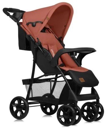 Lionelo - Športový kočík EMMA PLUS tehlová/čierna