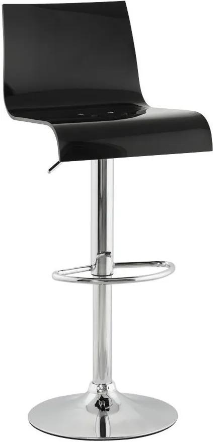 Moderná barová stolička Logan čierna
