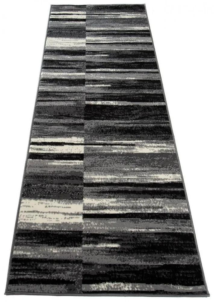 Kusový koberec PP Mazi šedý atyp 80x200cm