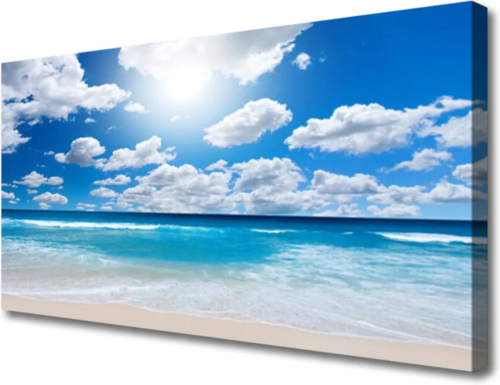 Obraz na plátně More Pláž Mraky Príroda