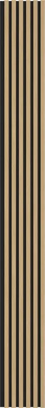 Mexen Lam-F, akustické stenové lamely 275 × 30 cm, plstený podklad 8 mm, technická dyha, dub zlatistý, S105-275307-3015-003