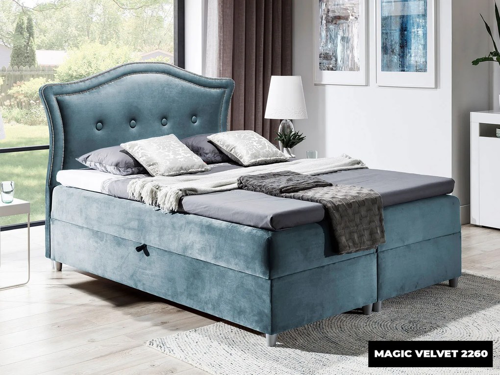PROXIMA.store - Kontinentálna boxspring posteľ WILLOW ROZMER: 140 x 200 cm