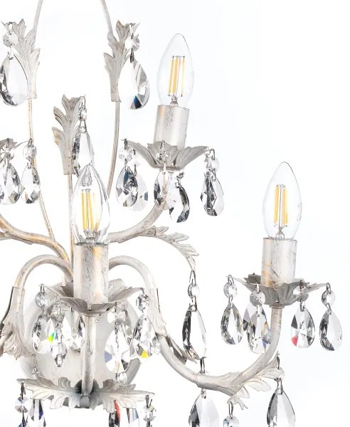 ONLI - Nástenné svietidlo TERESA 5xE14/6W/230V biela