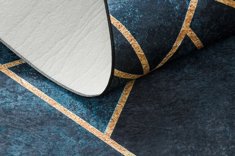 Kusový koberec ANDRE Mosaic 1173, 120x170, modrá, chodba / predsieň, Dywany Łuszczów