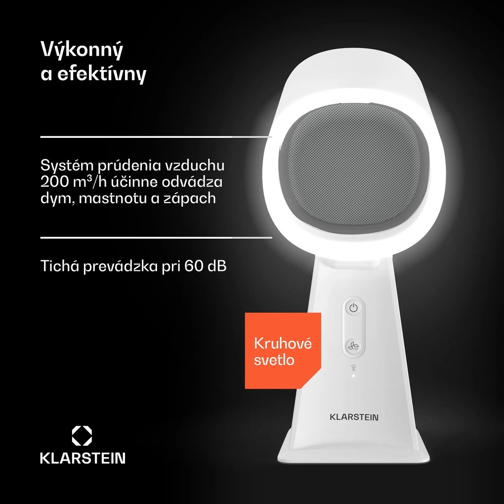 Klarstein WanderVent, Digestor 200 m³/h, Kompaktný dizajn