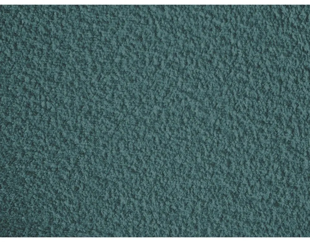 Tyrkysovomodrá podnožka z textílie bouclé Tina – Bobochic Paris