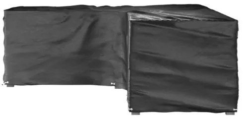 vidaXL Kryty na záhradný nábytok v tvare L 2ks 18 očiek 220x285x80 cm-