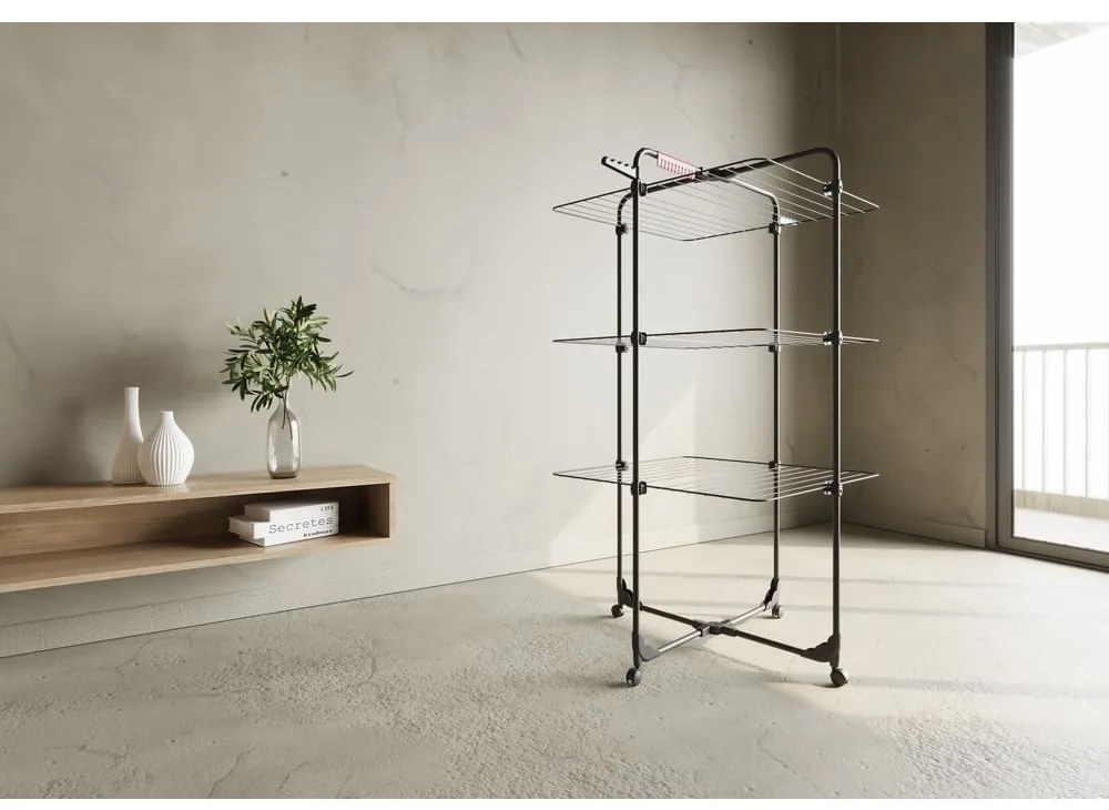 Čierny sušiak na bielizeň 30 m Mixer 3 – Vileda