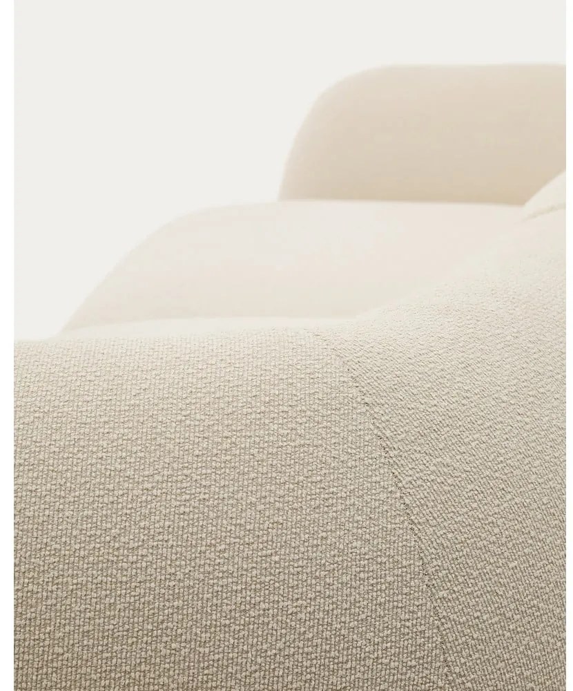 Krémová ženilková rohová pohovka (pravý roh/s leňoškou) Martina – Kave Home