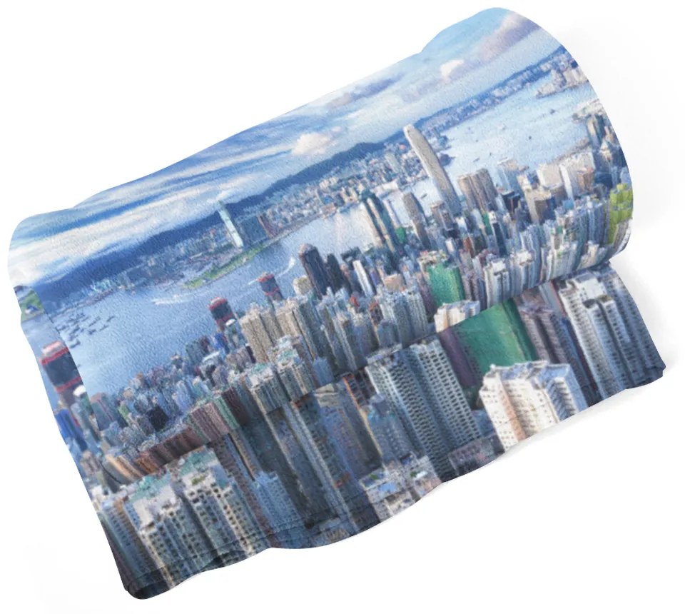 Sablio Deka Mesto s mrakodrapmi - 150x120 cm