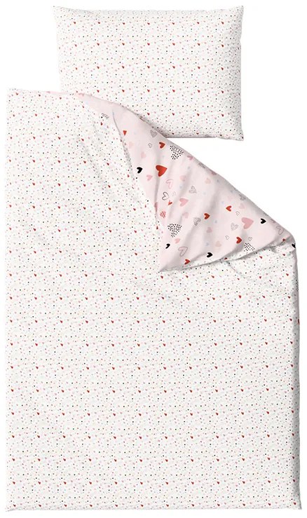 Krepové obliečky do postieľky Renforcé LOVITA ružové Rozmer obliečky: 45 x 65 cm | 90 x 140 cm