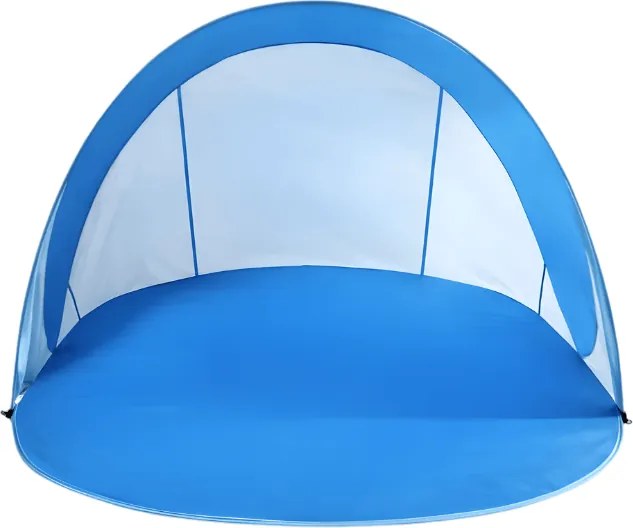 Samorozkladací plážový stan SUNSHADE 190x120 cm, modrá/biela