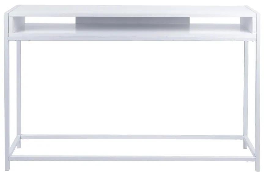 Príručný stolík Fushion biely 122 × 81 cm