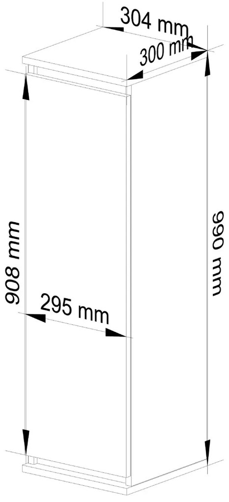 Závesná skrinka Star 30 cm biela