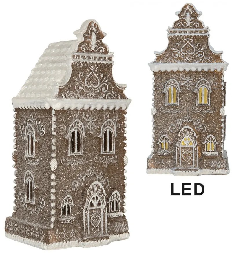 Perníkový LED domček Gingerbread Cotti - 12*11*25 cm