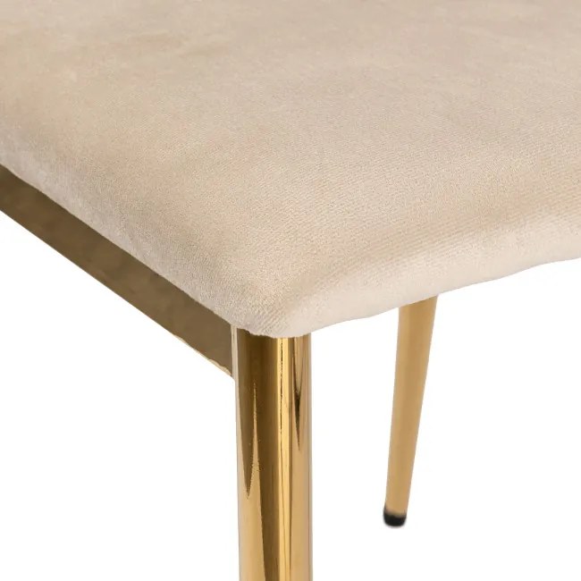 Jedálenská stolička MAVERIK zlatá / béžová