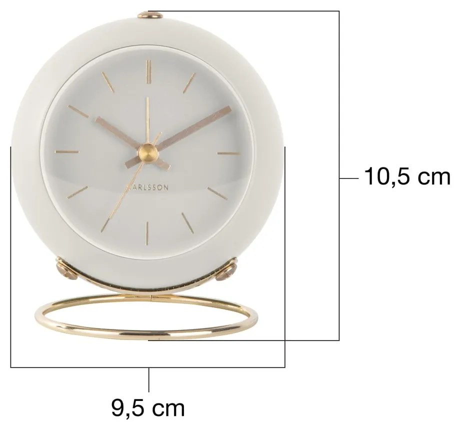 Budík ø 9,5 cm Globe – Karlsson