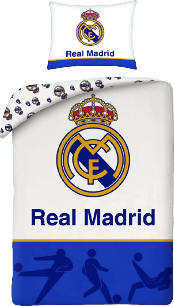 Halantex Bavlnené obliečky 140x200 + 70x90 cm - Real Madrid
