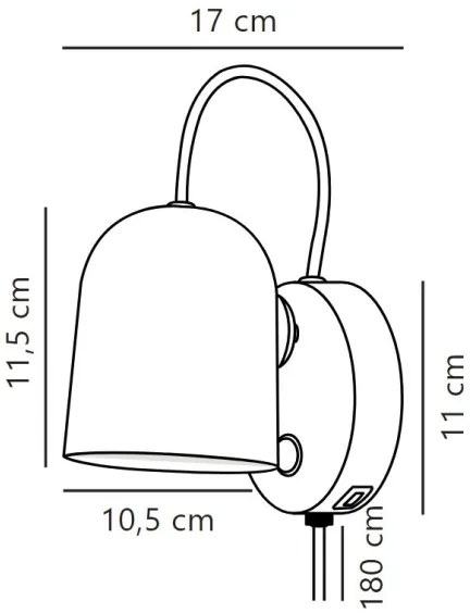 DFTP by Nordlux - Nástenné bodové svietidlo ANGLE 1xGU10/25W/230V čierna