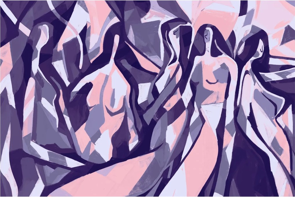 Obraz - Abstraktné ženy (90x60 cm)