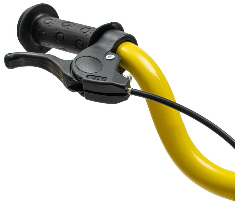 Detský balančný bicykel s brzdou Baby Mix Traveller čierny