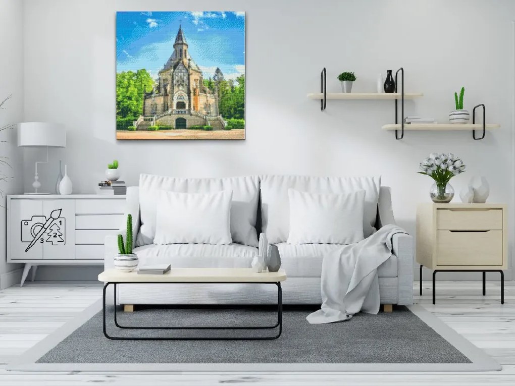 Gario Diamantové maľovanie Schwarzenberská hrobka Rozmery: 50 x 50 cm, Rámovanie: Iba zrolované plátno, Diamanty: Okrúhle