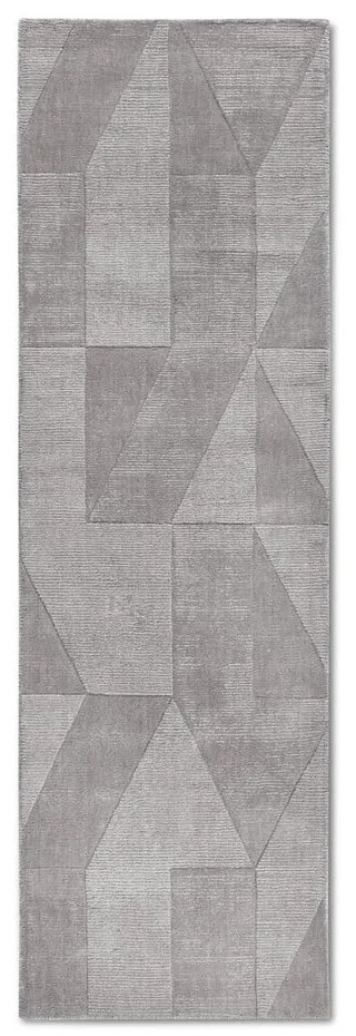 Sivý ručne tkaný vlnený behúň 80x250 cm Ursule – Villeroy&amp;Boch