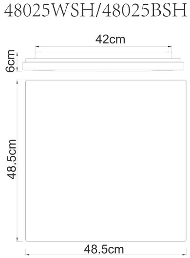 Globo 48025WSH - LED Stmievateľné stropné svietidlo LED/24W/230V Wi-Fi Tuya + DO